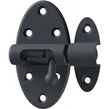 GAH Alberts Alberts Grendelriegel Ovado mit Knopf, verzinkt, grau, robust, 40 cm, Sicherheitsriegel, Türverschluss