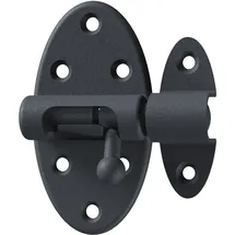 GAH Alberts Alberts Grendelriegel Ovado mit Knopf, verzinkt, grau, robust, 40 cm, Sicherheitsriegel, Türverschluss