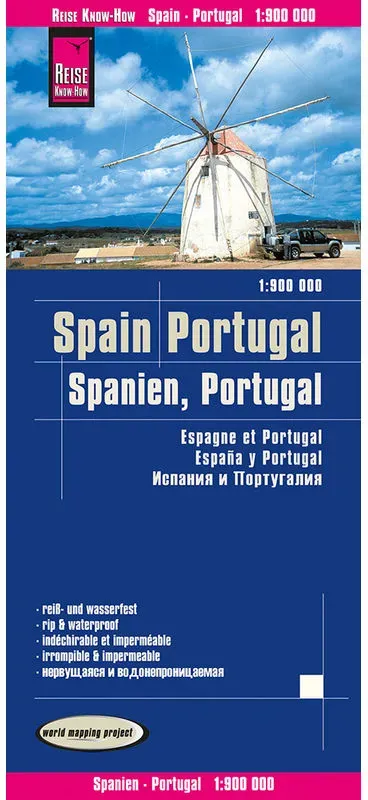 Reise Know-How Landkarte Spanien, Portugal / Spain, Portugal (1:900.000), Karte (im Sinne von Landkarte)