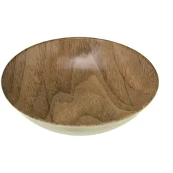 Secret de Gourmet - Brauner Suppenteller aus Holz, 22 cm