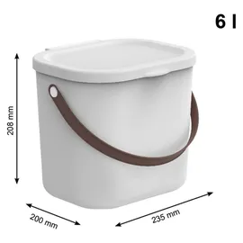 Rotho Aufbewahrungsbox Albula 43,5 x 36,5 x 47,6 cm 4-tlg. weiß