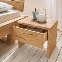 Betten-ABC Bubema Mondera - Nachttisch aus Massivholz mit Schublade
