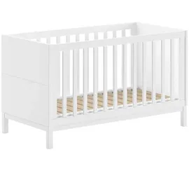 58 aufm Kessel 58aufmkessel Babybett, weiß Holz, 70x140 cm, Babymöbel, Babybetten, Gitterbett