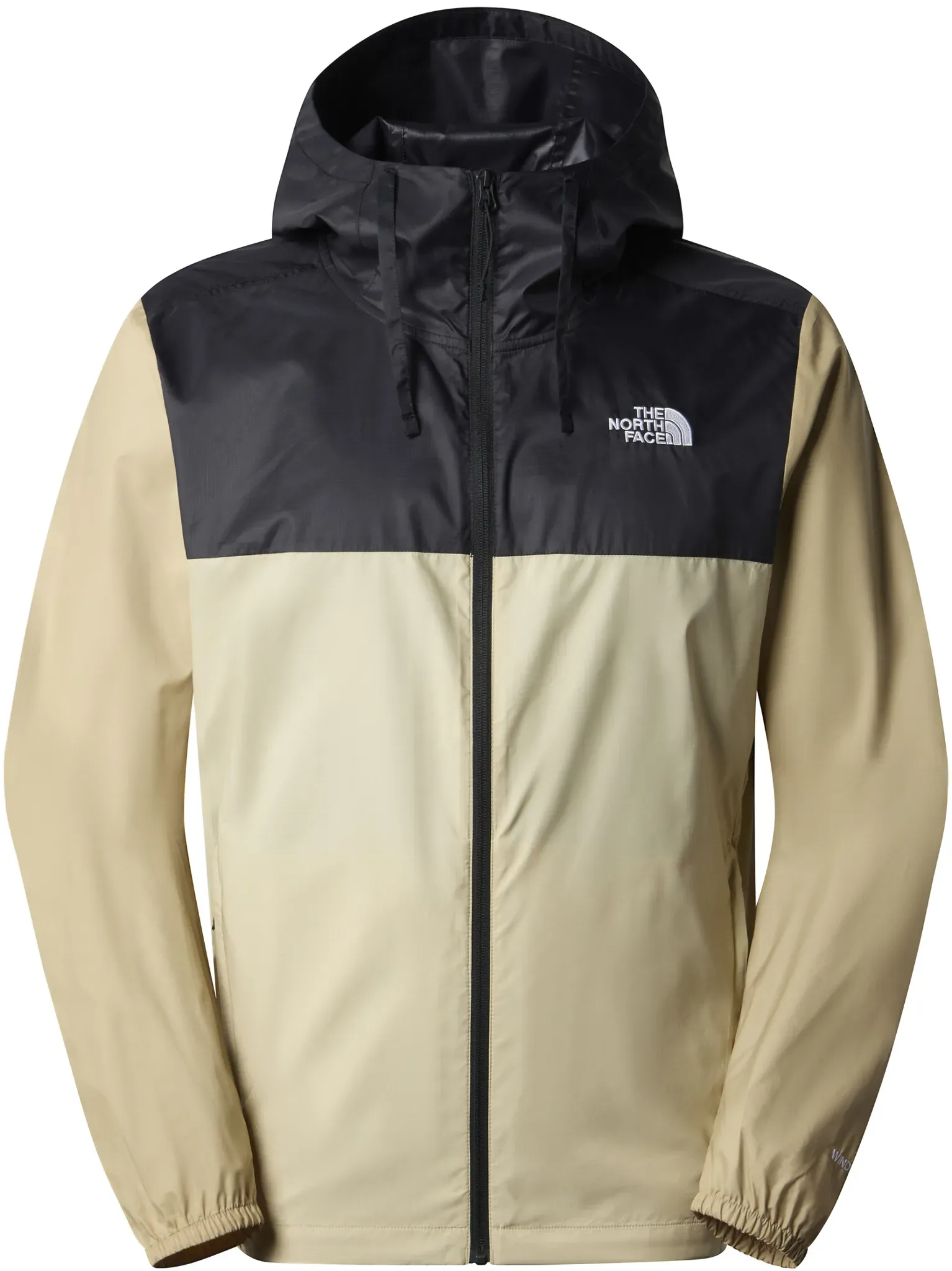 The North Face Herren Cyclone III Windjacke - L - Gravel-TNF Black-Khaki Stone