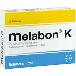 Melabon K bei Kopfschmerzen und Zahnschmerzen 20 St Tabletten