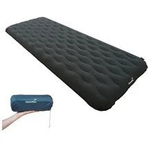 Skandika Isomatte Elite Air Single | aufblasbare Matratze, kleines Packmaß, 200 x 75 cm | Camping schwarz No Size