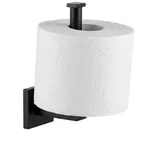 Fackelmann Toilettenpapier Bevorrater New YORK/Halterung für Klopapierrollen/Maße (b x H x T): ca. 5 x 16 x 7 cm/Accessoire fürs Badezimmer / WC/kubisches Industriedesign/Farbe: Schwarz