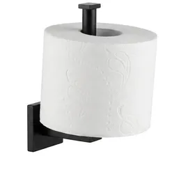 Fackelmann Toilettenpapier Bevorrater New YORK/Halterung für Klopapierrollen/Maße (b x H x T): ca. 5 x 16 x 7 cm/Accessoire fürs Badezimmer / WC/kubisches Industriedesign/Farbe: Schwarz