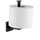 Fackelmann Toilettenpapier Bevorrater New YORK/Halterung für Klopapierrollen/Maße (b x H x T): ca. 5 x 16 x 7 cm/Accessoire fürs Badezimmer / WC/kubisches Industriedesign/Farbe: Schwarz