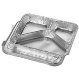 Papstar 14507 Einweg-Tablett Silber Aluminium