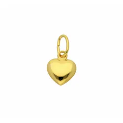 Ketten-Anhänger ADELIA ́S "Damen Goldschmuck 333 Gold Anhänger Herz", gold, Schmuckanhänger, Damen, Gelbgold 333, 333 Gold Goldschmuck für Damen