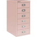 Bisley Aktenschrank MultiDrawer Schubladenschrank in Pastellpink - Maße: H 59 x B 28 x T 38 cm rosa