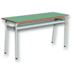 Zweisitzige Schulbank Höhe 76 cm h172_61