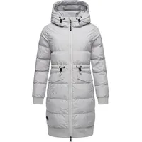 Ragwear "Briosh" M (38), grau (ash) Damen Mäntel Wintermantel mit Kapuze