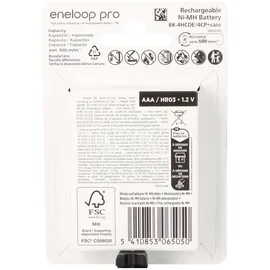 Panasonic eneloop pro Micro AAA 4er DECT 930 mAh 1,2 V