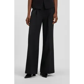 Boss Tiwi Premium Wide Leg Hosen Schwarz 42