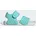 Aqua Adilette Kids Flash Aqua Semi Flash Aqua Cloud White 37