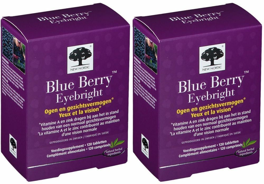 New Nordic Blue Berry Eyebright 2x120 pc(s) comprimé(s)