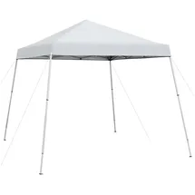 Costway Faltpavillon 3,04 x 3,04 m Weiß/Silber