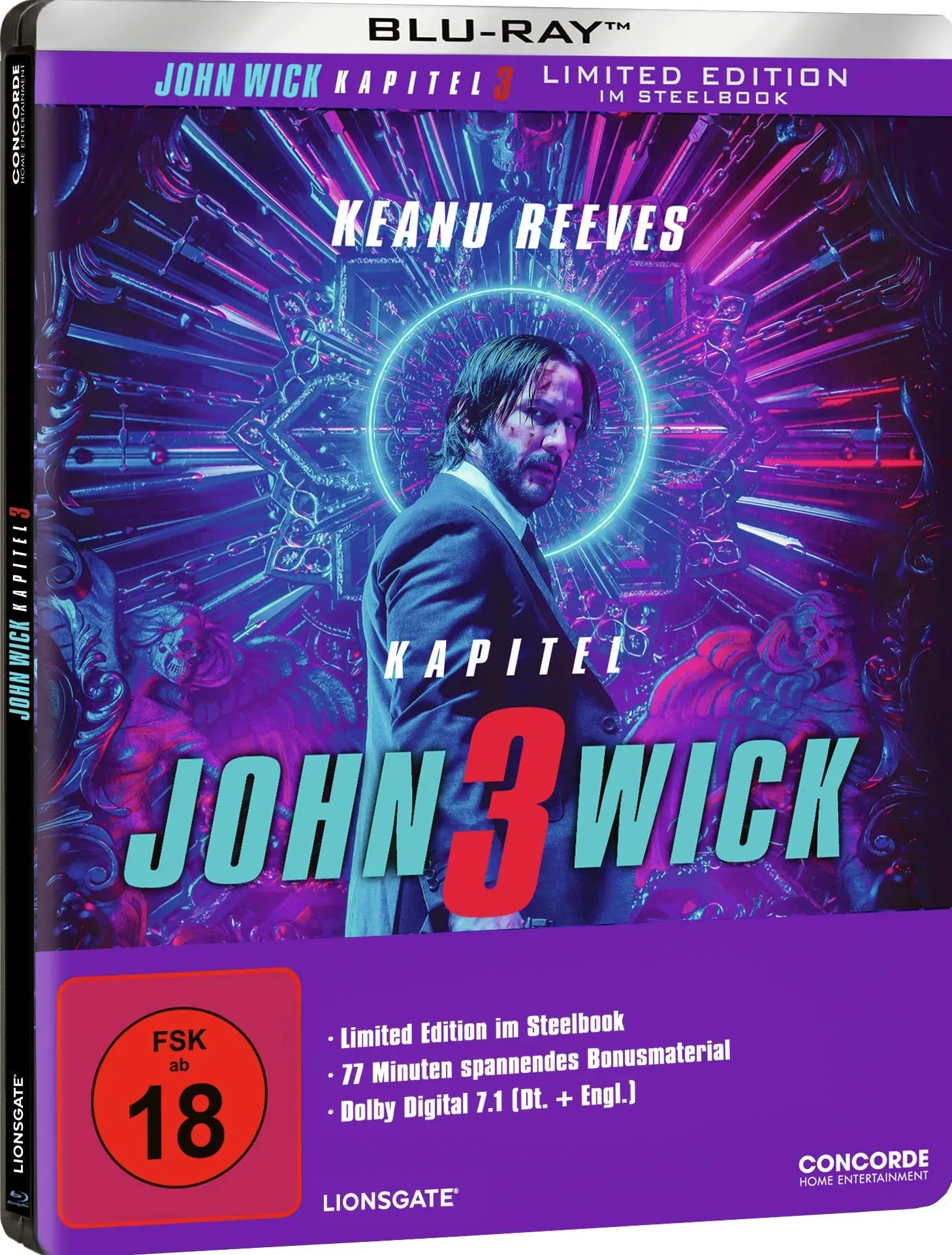 John Wick: Kapitel 3 - Limited Blu-ray Edition im Steelbook (Neu differenzbesteuert)