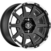 Sparco Dakar 8.5x18 ET42 5x120 65,1, matt black lip polished + Riv.