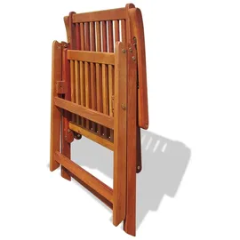 vidaXL Gartenstuhl 57 x 69 x 111 cm braun 2 St.