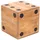 creedwood Hocker Game 25 Massivholz 25 x 25 x 25 cm Beige