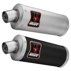 MIVV Dakar Auspuffsystem Mit Eg-Be Edelstahl / Edelstahl Schwarz