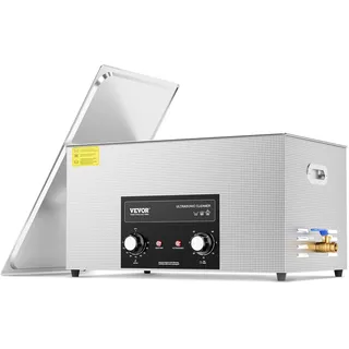 Vevor 22 L Ultraschallreiniger mit Heiztimer & Korb digitale Schallkavitationsmaschine, 480 W Reinigungsmaschine für Laborwerkzeuge Metallteile Vergaser Messing Autoteile Motorteile