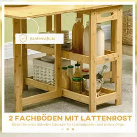 Homcom Klapptisch 149,5 x 73,5 x 80 cm beige