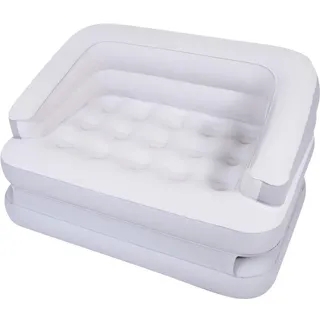 Avenli Multifunktions-Luftsofa Weiß/Grau 198 x 138 x 62 cm, für 2 Personen