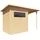 BERTILO Gartenhaus Pent Modern 2 Plus 4,18 x 1,99 m Beige