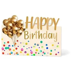 LUMA Geburtstagskarte Happy Birthday bunt