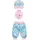 Heless Puppen-Bekleidungs-Set Einhorn Emil & Fee Emma Blau (1080)