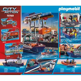 Playmobil City Action Großes Containerschiff mit Zollboot 70769