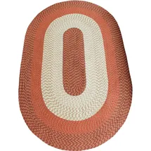 Dreams Teppich Flecht-Teppich, oval, Höhe: 10 mm, Flachgewebe, gestreift, handgefertigt, Scandi Look, Wohnzimmer braun 115 cm x 175 cm x 10 mm