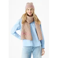 Codello Strickmütze Beige/Rosa