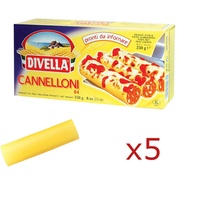 Pasta Divella Italienische CANNELLONI aus Hartweizenmehl 5 Stück 250 gr