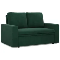 mebligo Sofa, Smaragdgrün, Textil, 2-Sitzer, 148x90x87 cm, Wohnzimmer, Sofas - Couches, Sofas, 2-Sitzer Sofas