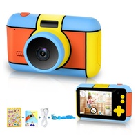Kind Ja Kameras für Kinder, Spielzeugkamera,2,4 Zoll, Spielzeug, 32 Megapixel Kinderkamera (Wiederaufladbare Front- und Rückkamera für Ihre Kinder) blau