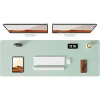 Schreibtischunterlage Leder Mauspad XXL Mintgrün 120 x 43 cm