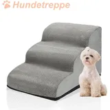 Swanew - Hundetreppe Rutschfeste Haustierrampe Treppen Hunderampe fuer Haustier Hundestufen Abnehmbar und waschbar 3-stufige