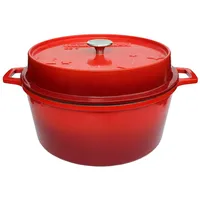 Grillfürst Dutch Oven ohne Füsse DO9 rot