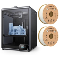 Creality K1 Max 3D Drucker, 600 mm/s Druckgeschwindigkeit+ 2* 1KG Weiss Hyper PLA Filament