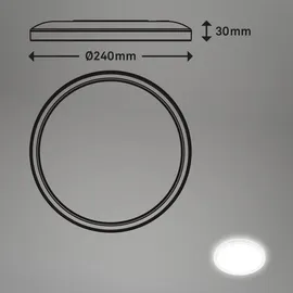 Briloner LED Deckenlampe 24x3 cm weiß