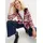 bonprix Kapuzen-Fleecejacke mit Norweger-Muster Weiß S