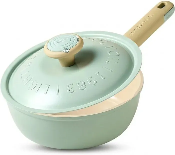 COOKER KING Haushalts-Wok, PFAS-frei, antihaftbeschichtet, Öl-Sammler-Design, universell für Gas- und Induktionsherde
