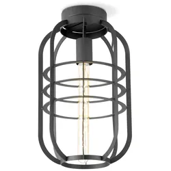Deckenleuchte NERO 1fach - E27 - schwarz - 40cm - Industrie-Design