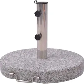 vidaXL Schirmständer Granit 45 cm Grau