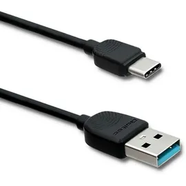 Qoltec 50391 USB-Kabel, 1,2 m, USB 2.0, A, USB C, Schwarz